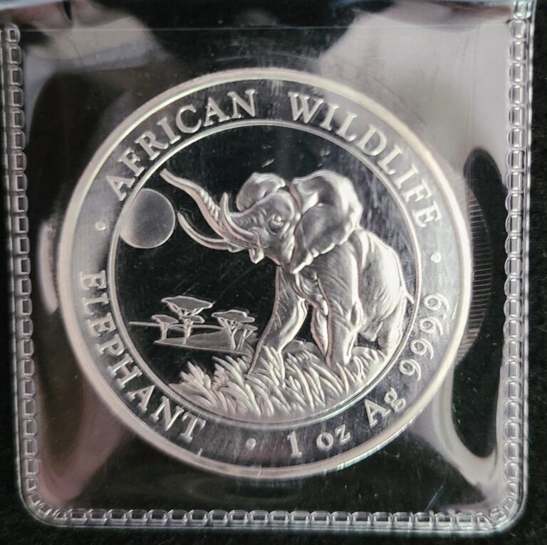 Read more about the article 2016 BU  Somalia Elephant 1 Oz 999 Fine Silver Coin Somali