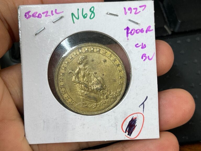 Read more about the article 1927 Brazil 1000 Reis Coin Excellent Condition High Value