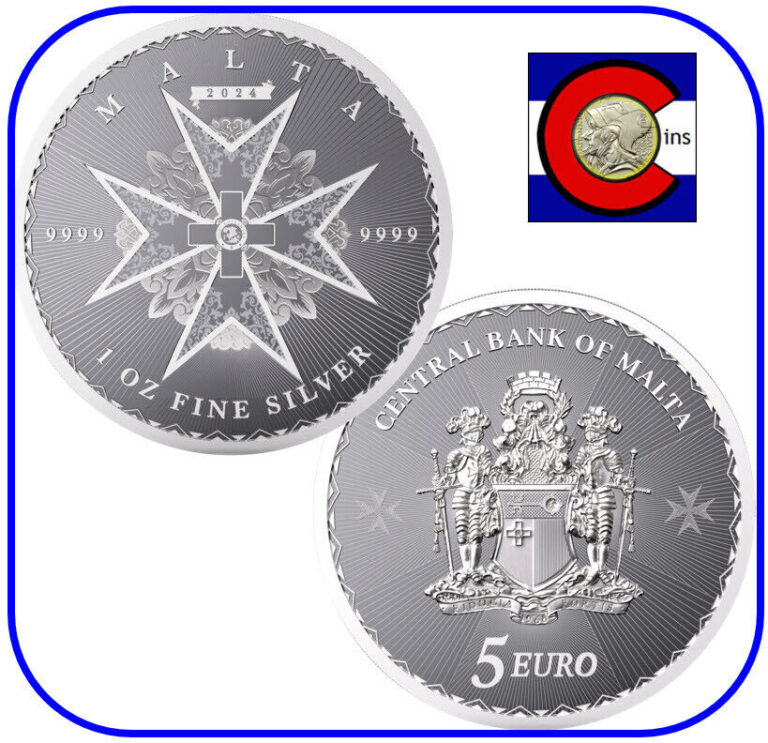 Read more about the article 2024 Malta Maltese Cross 1 oz Silver BU Coin in Capsule – Pressburg Mint