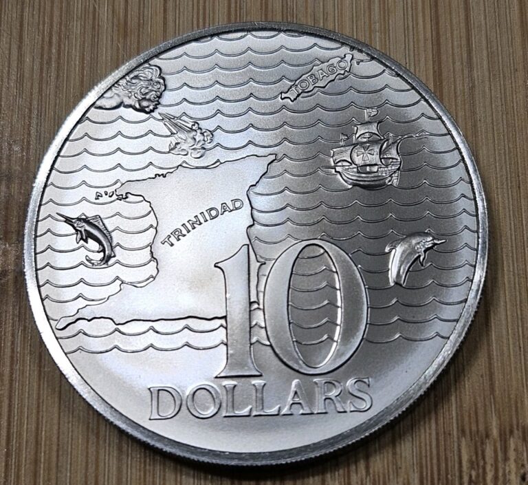 Read more about the article 1974 Trinidad and Tobago $10 Dollars Matte Map Gem Coin