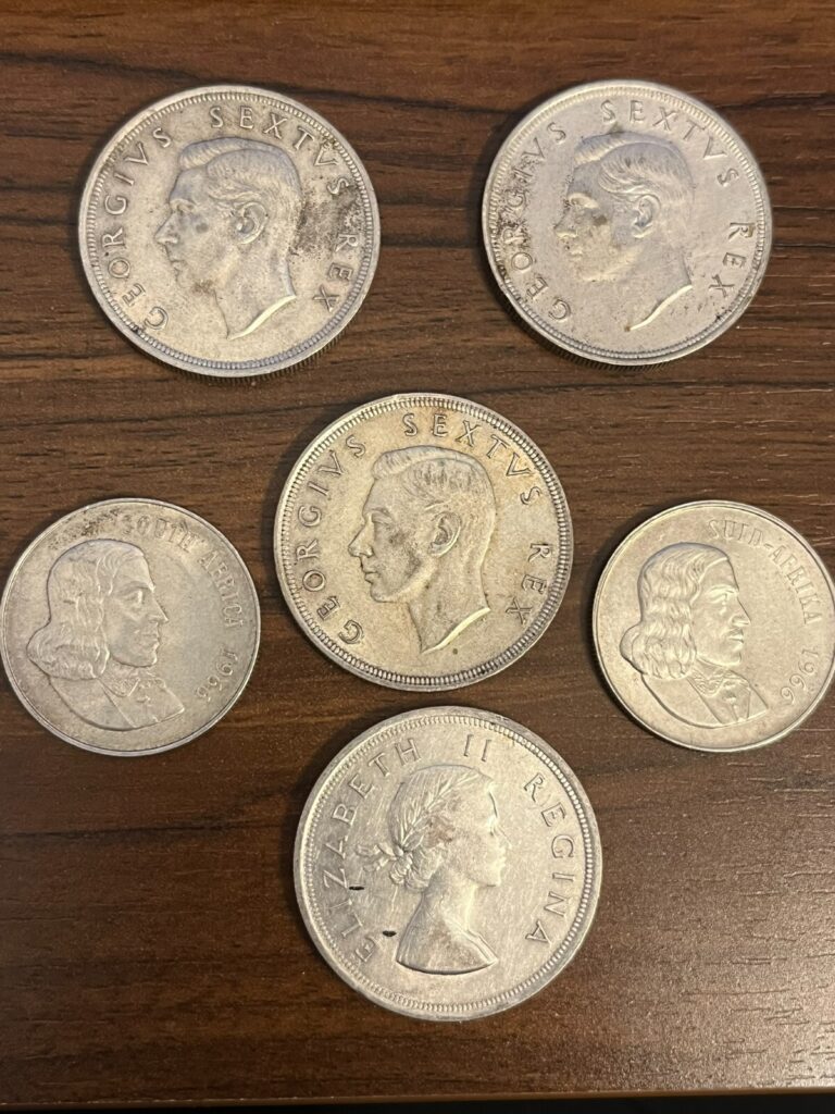 Read more about the article Silver Collection of 6 South Africa Coins (Lot of 6 Pieces)