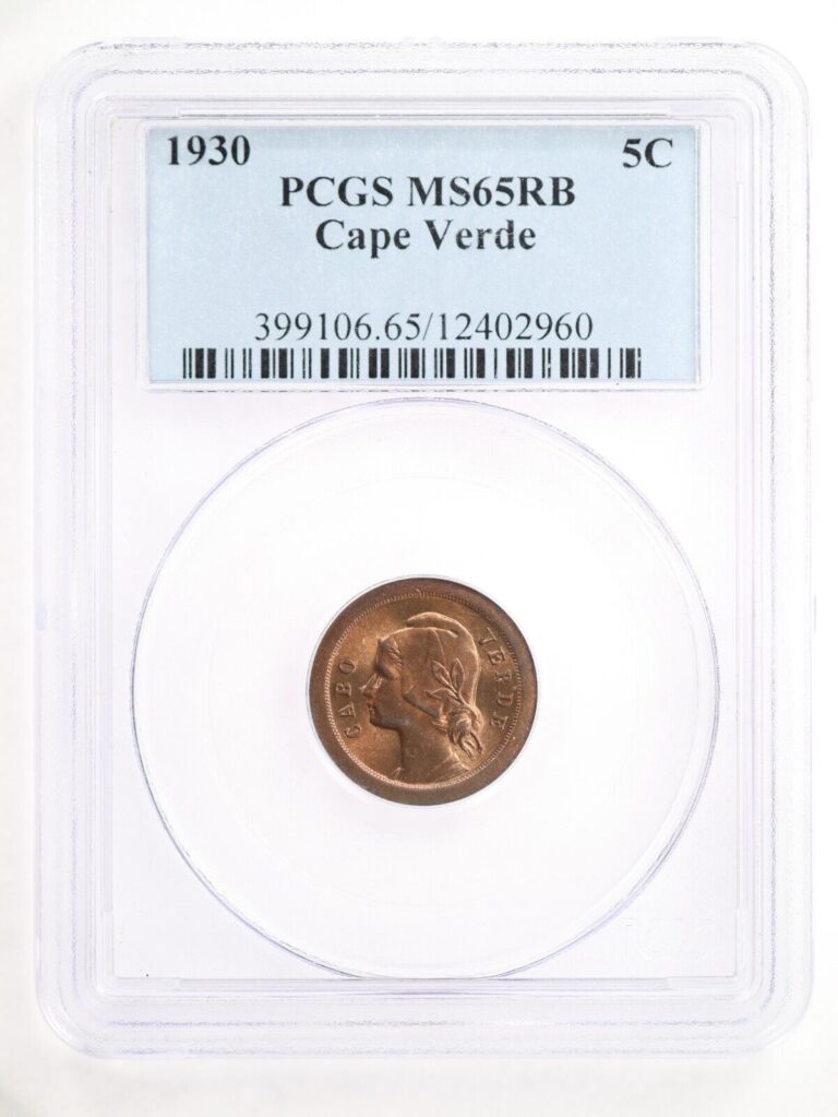 Read more about the article 1930 Cape Verde 5 Centavos – PCGS MS65RB