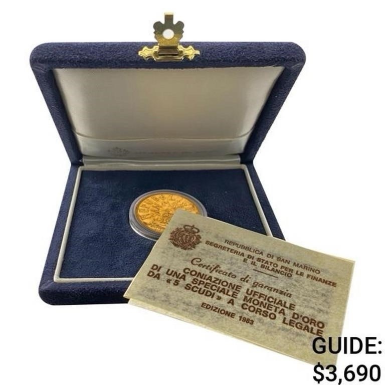 Read more about the article 1983-r San Marino Gold 5 Scudi