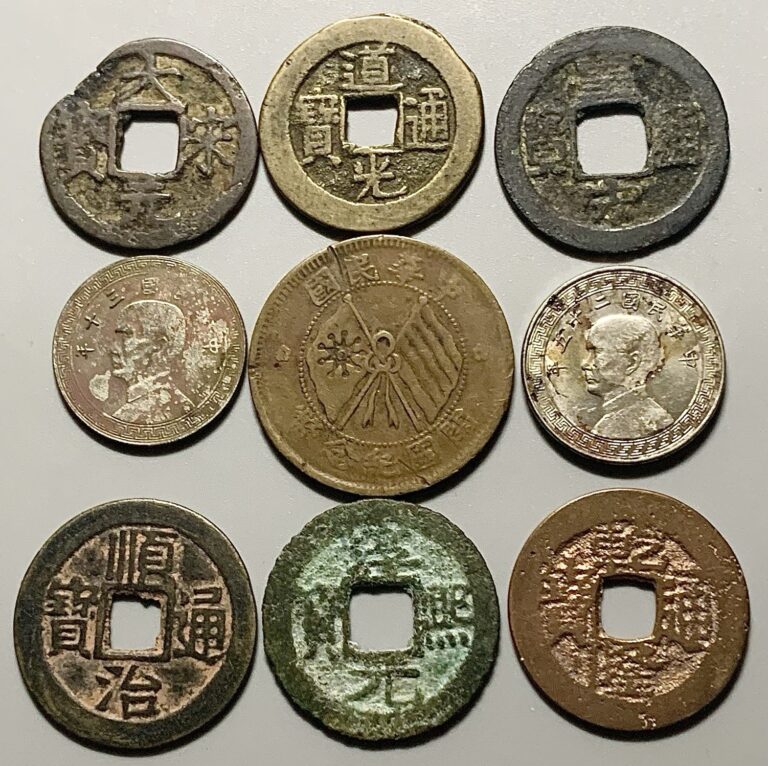 Read more about the article Lot Of 9 China Coins