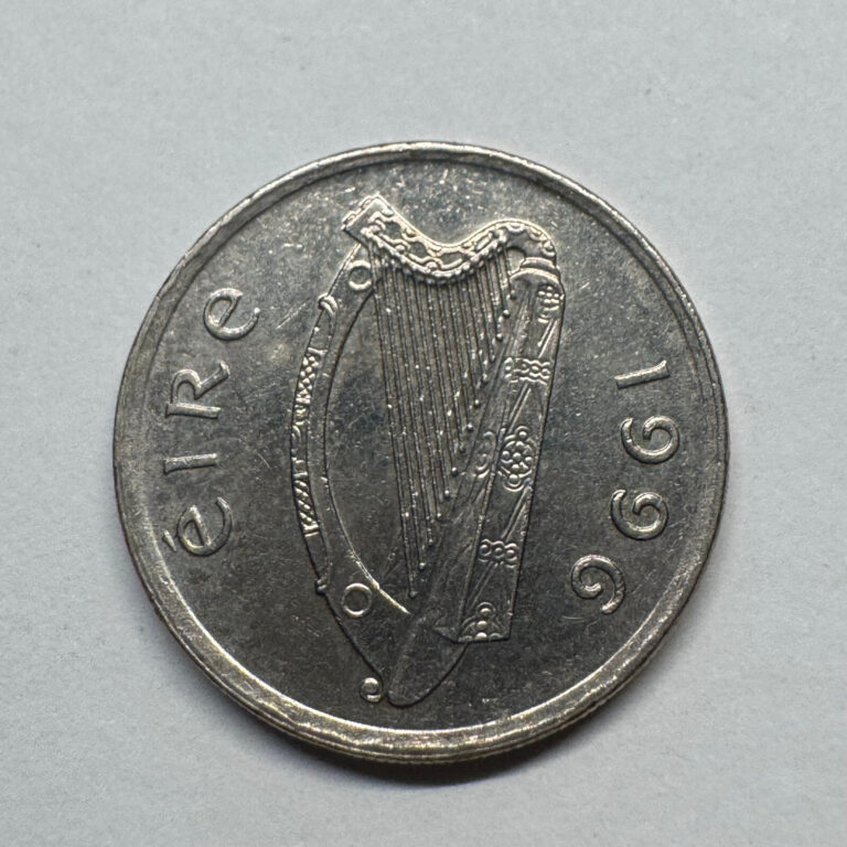 Read more about the article 1996 Ireland 5 Pence – Beautiful Coin – #B-071
