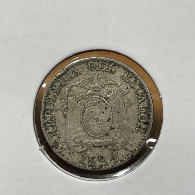 Read more about the article 1924 Ecuador 5 Centavos Coin F3388