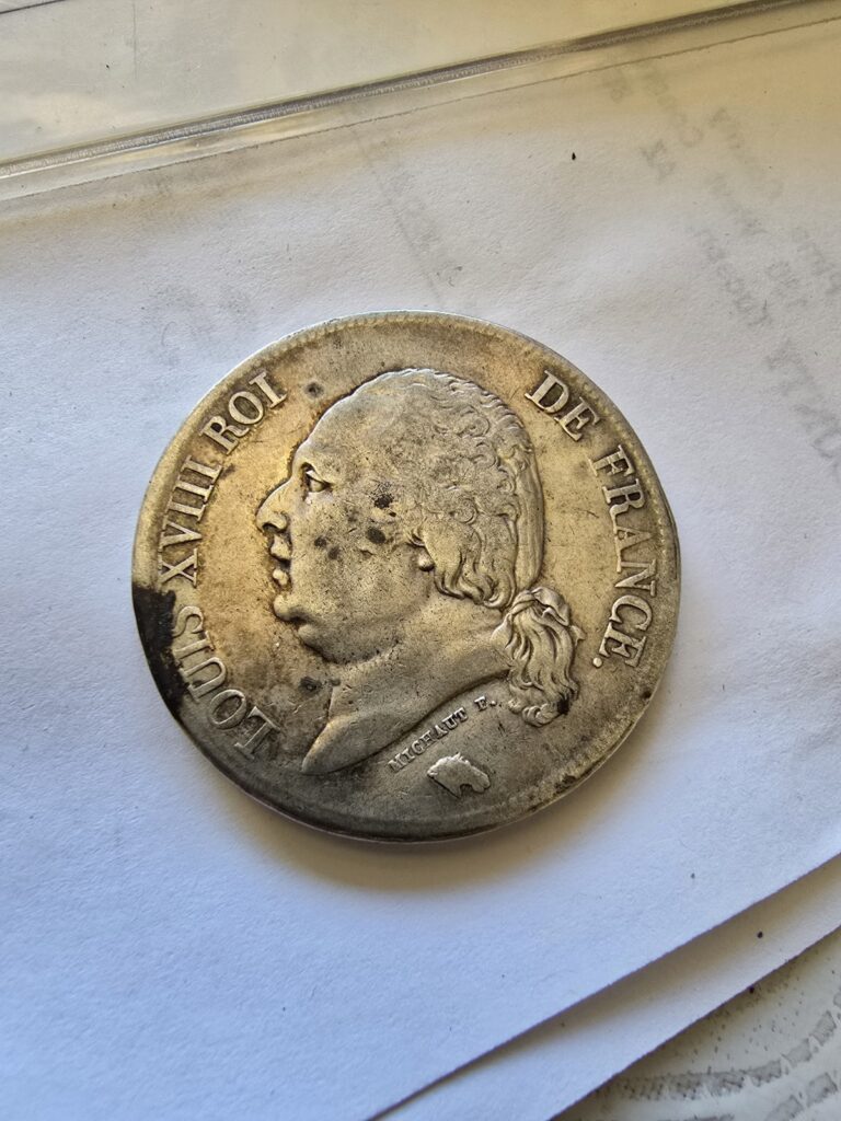 Read more about the article 5 Francs Louis 18 Argent 1824