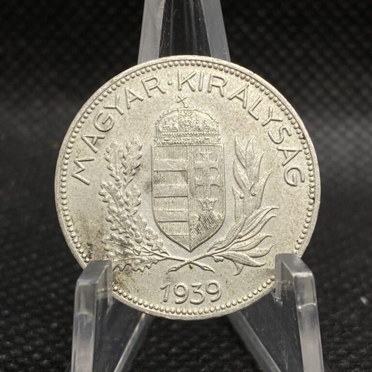 Read more about the article 1939-BP Hungary 1 Pengo • XF/AU • World Foreign Silver Coin • HUN009