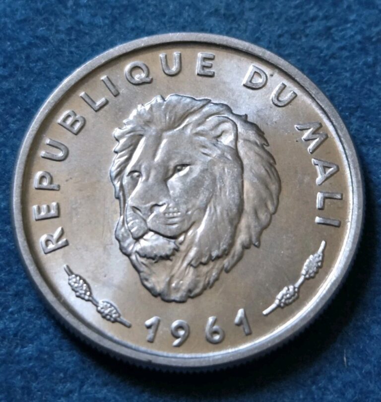Read more about the article MALI 25 FRANCS 1961     UNC/FDC RARE African Lion Animal Wildlife Coin (R)-S
