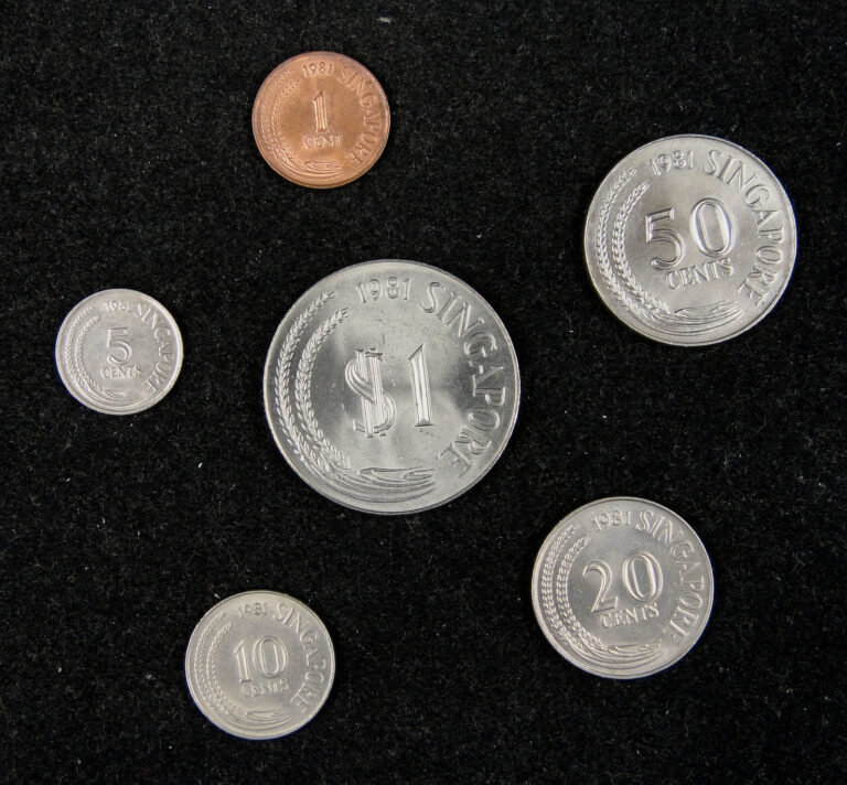 Read more about the article Singapore coins set of 6 pieces 1981 VF-AU