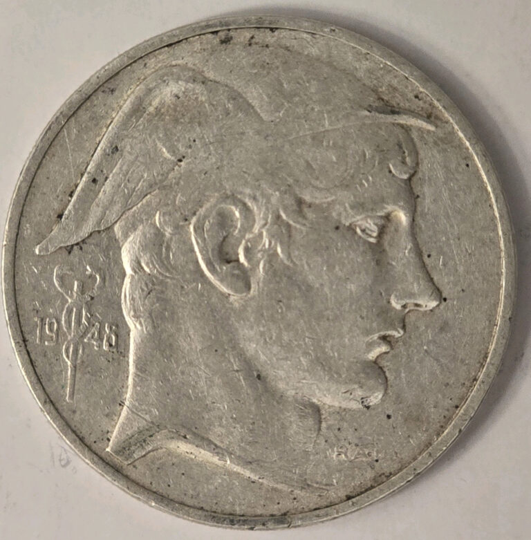 Read more about the article Belgium 1948 50 Francs Silver Coin – Dutch Type