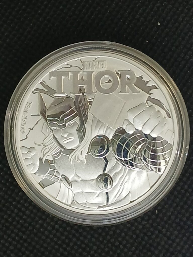 Read more about the article 2018 Tuvalu ‘Thor’ 1 oz .999 Fine Proof Silver $1 Coin Marvel Comics + Capsule