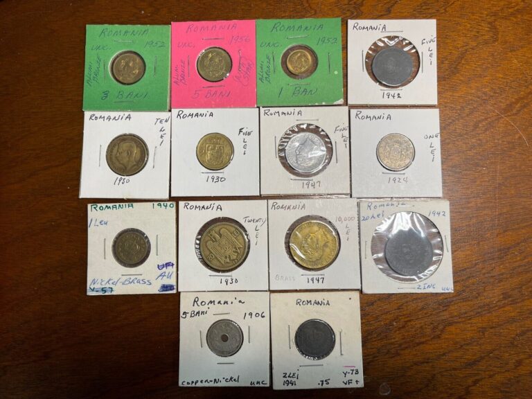 Read more about the article Assorted Romania 14 Coins Lot High Value