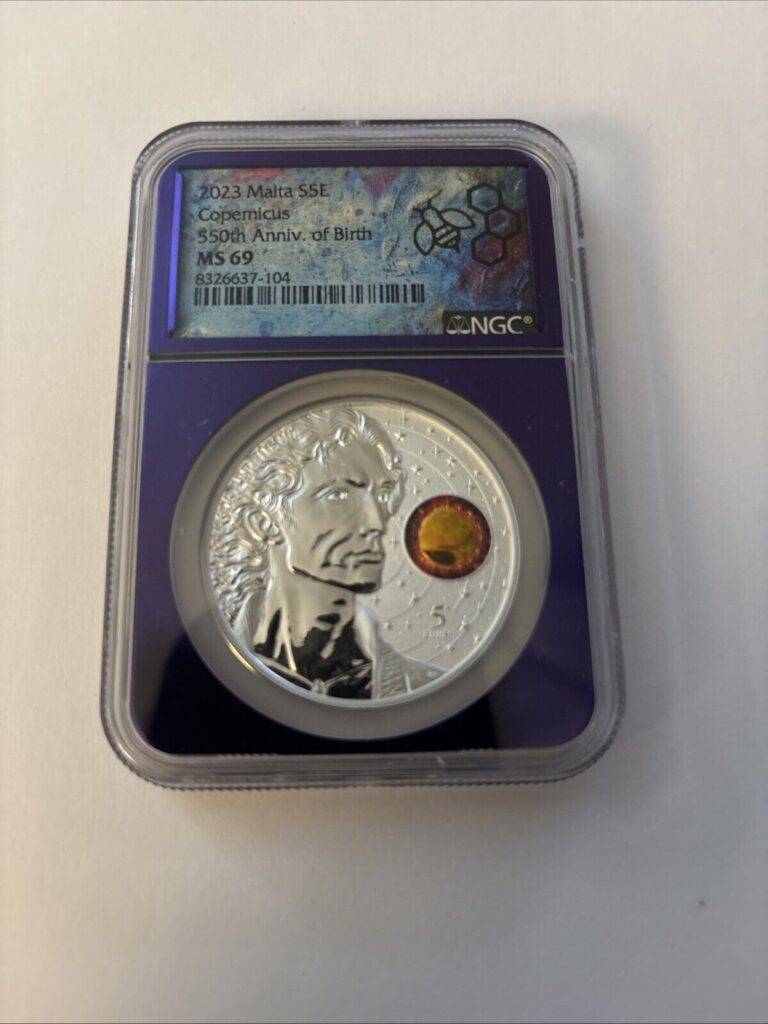 Read more about the article 2023 Malta Silver 5Euro Copernicus 550th Anniv. of Birth MS69