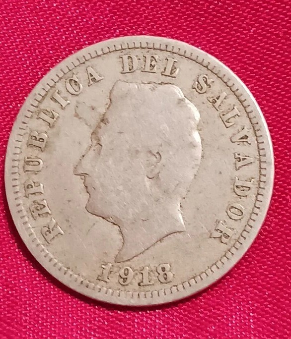 Read more about the article 1918  EL SALVADOR 5 CENTAVOS Coin