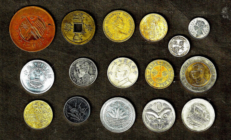 Read more about the article SEAsia/Oriental 15+ Select coins w/ 2 silver; Rep. China 20 cash  Bangladesh +