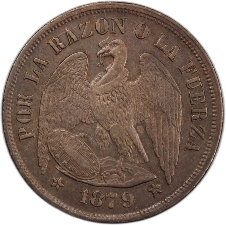 Read more about the article Chile 1 peso 1879 – Republic of Chile (1851 – 1898)