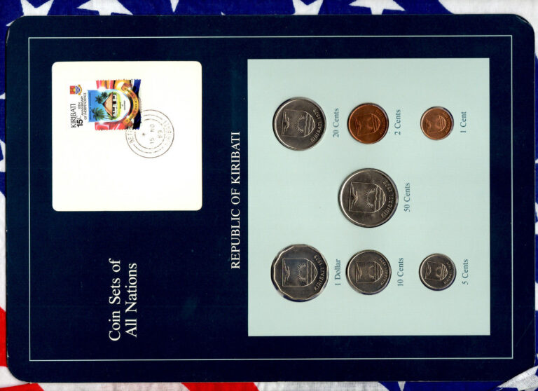 Read more about the article Coin Sets of All Nations Kiribati  All 1979 UNC $1 50 20 10 5 2 1 cent 15NO89