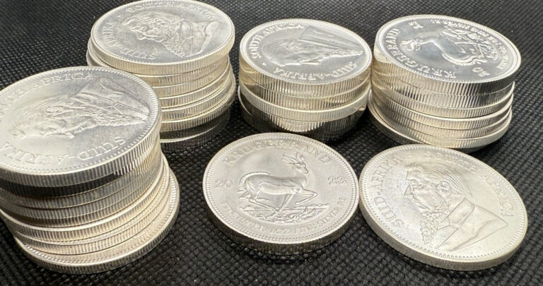 Read more about the article South Africa Silver Krugerrand Commemorative Coins Random Years Lot of 10 coins