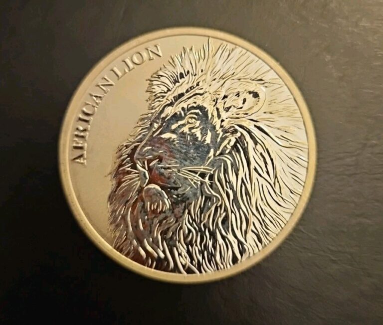 Read more about the article 2017 Chad African Lion 1 oz .999 Silver 5000 Francs Coin – Republique Du Chad