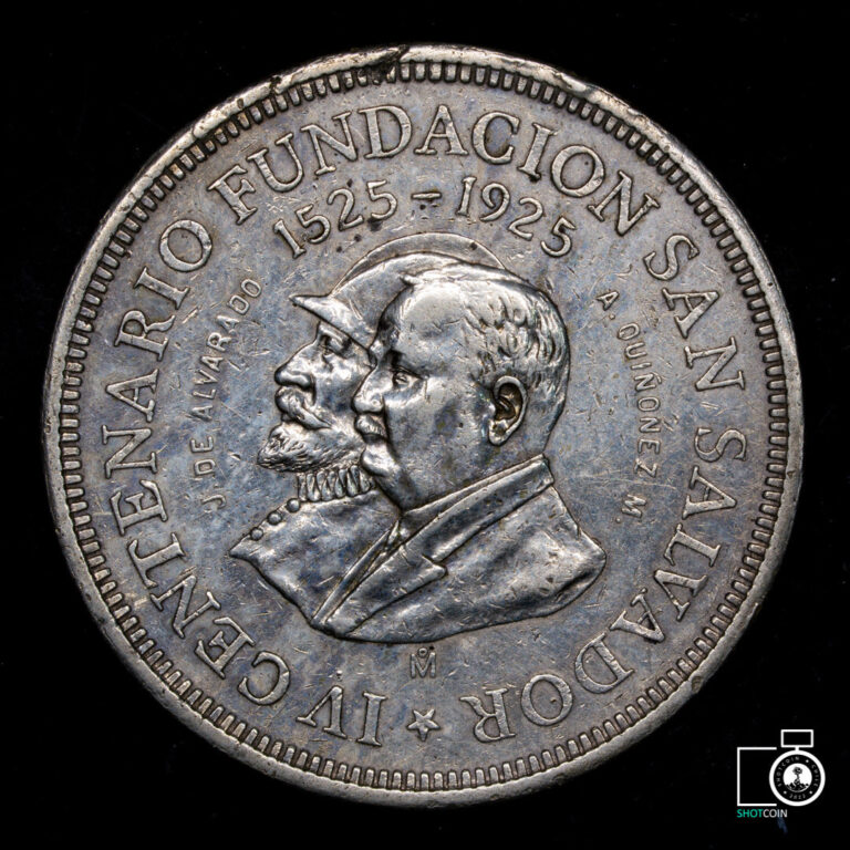 Read more about the article El Salvador  1 Colon 1925 Mo  Centennial  Silver crown coin  only 2K Minted