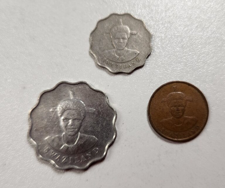 Read more about the article Swaziland (Country now renamed) 3 Coins Set – World Coins – Rare