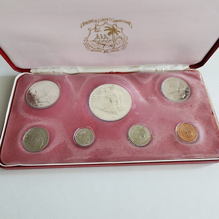 Read more about the article 1974 Republic of Liberia 7 pc Coin Proof Set  |  Elephant $5 Coin Silver