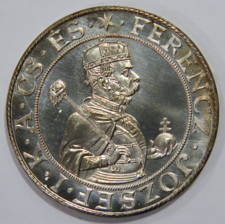 Read more about the article HUNGARY 1896 THALER UP PROOF RESTRIKE X#13 MADONNA CHILD FRANZ JOSEPH WORLD COIN
