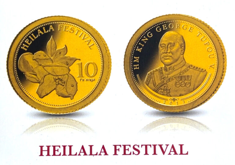 Read more about the article 2013 Solid 14ct Gold Proof Coin 0.5g – Tonga  Heilala Festival CoA