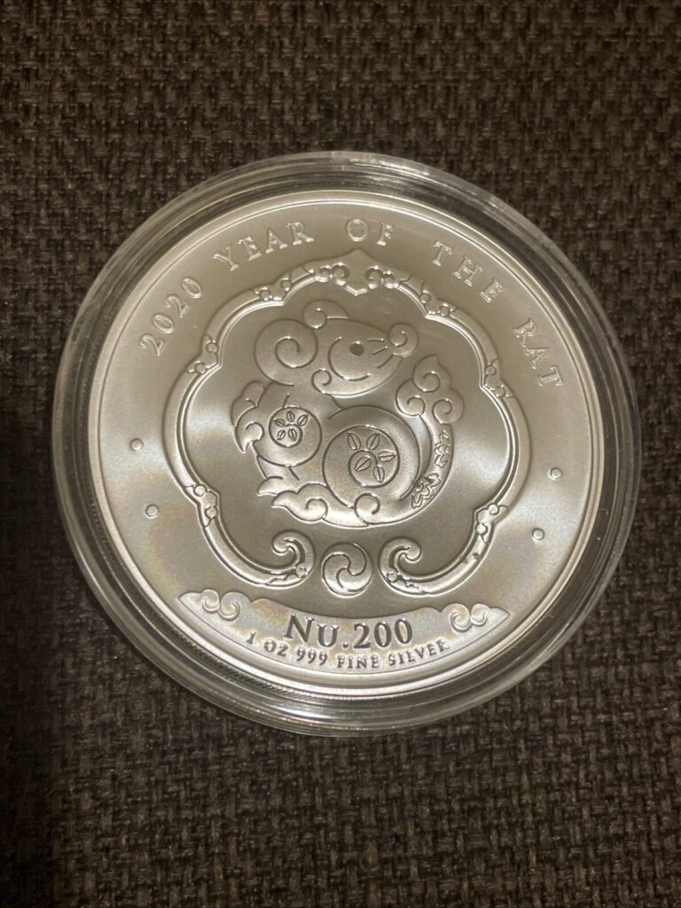 Read more about the article 2020 Bhutan Year of the Rat Lunar Coin .999 fine silver