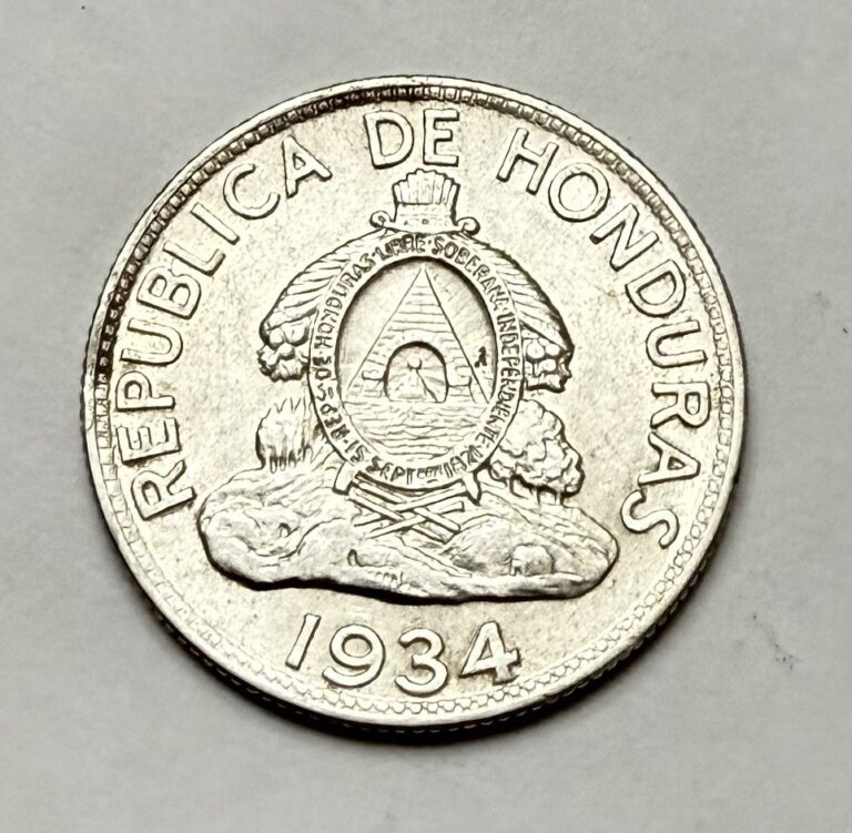 Read more about the article Honduras 1934 Un Lempira 0.900 Large Rare AU Coin