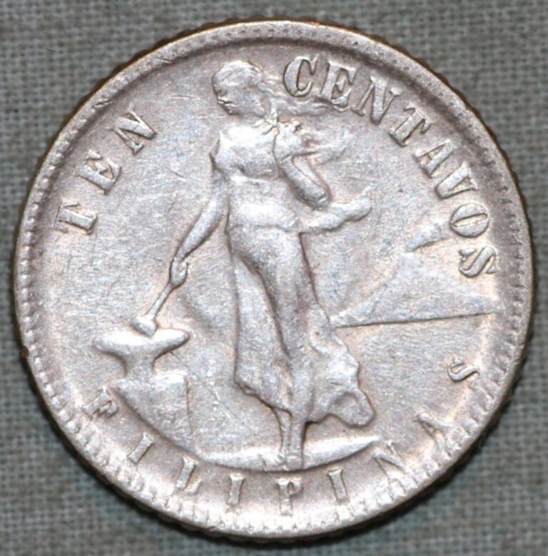 Read more about the article 1945 D Philippines Silver 10 Centavos ~ U. S  Territory ~! 99 ¢ Tracked shipping