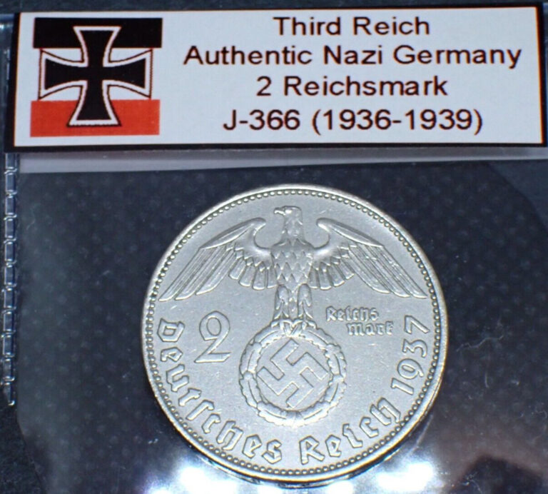 Read more about the article Beautiful Nazi Silver Coin Relic: 2 Reichsmark Historic WW2-Era Artifact  J.366