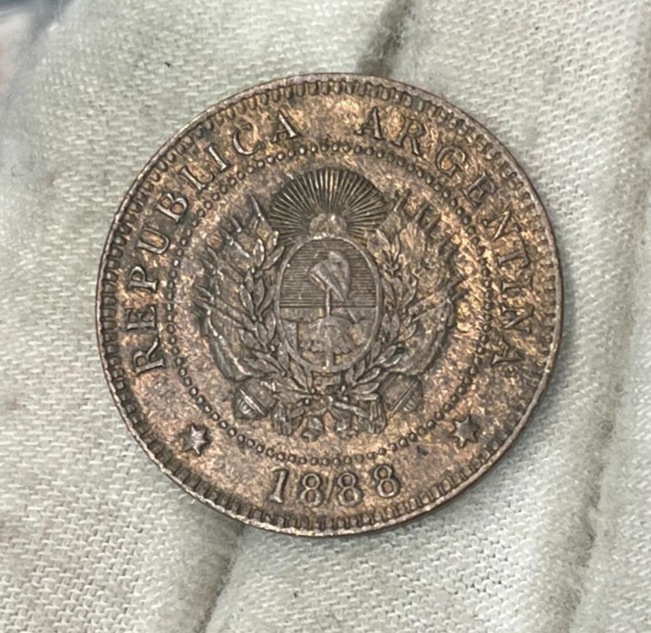Read more about the article 1888 Argentina One Centavo Coin High Grade