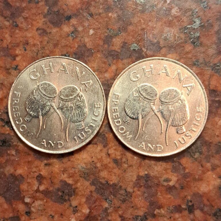 Read more about the article 1999 GHANA 50 CEDIS COIN  (1 COIN PER SALE PICKED AT RANDOM) – #B5757