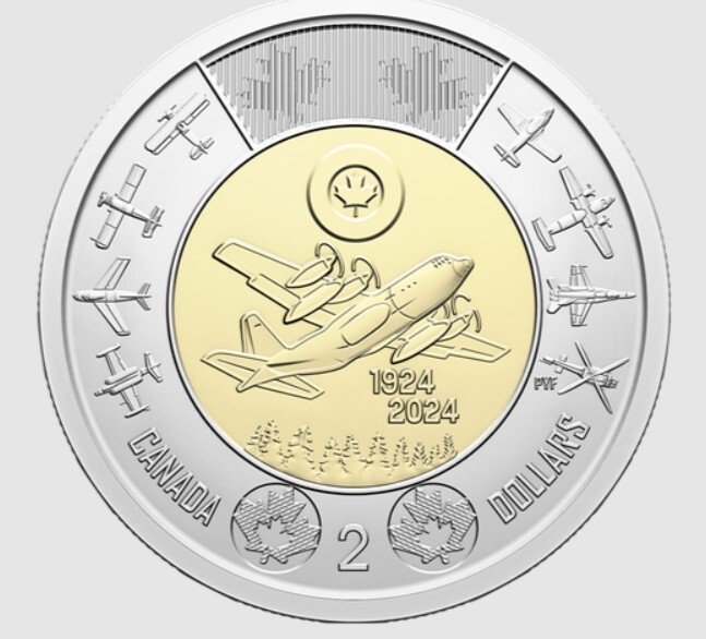 Read more about the article 2024 Canada $2 dollar 100th Anniversary of the Royal Canadian Air Force – 1 coin