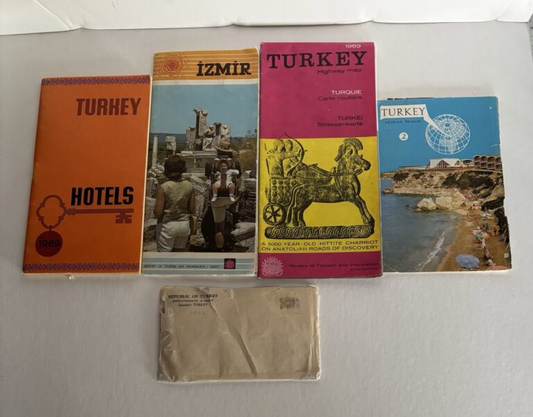 Read more about the article Vintage Turkey Travel Brochures  Map and Coins