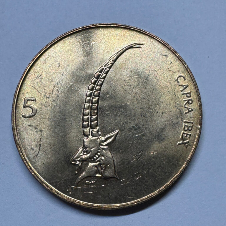 Read more about the article 1998 Slovenia 5 Tolar – Beautiful Coin – #B-090