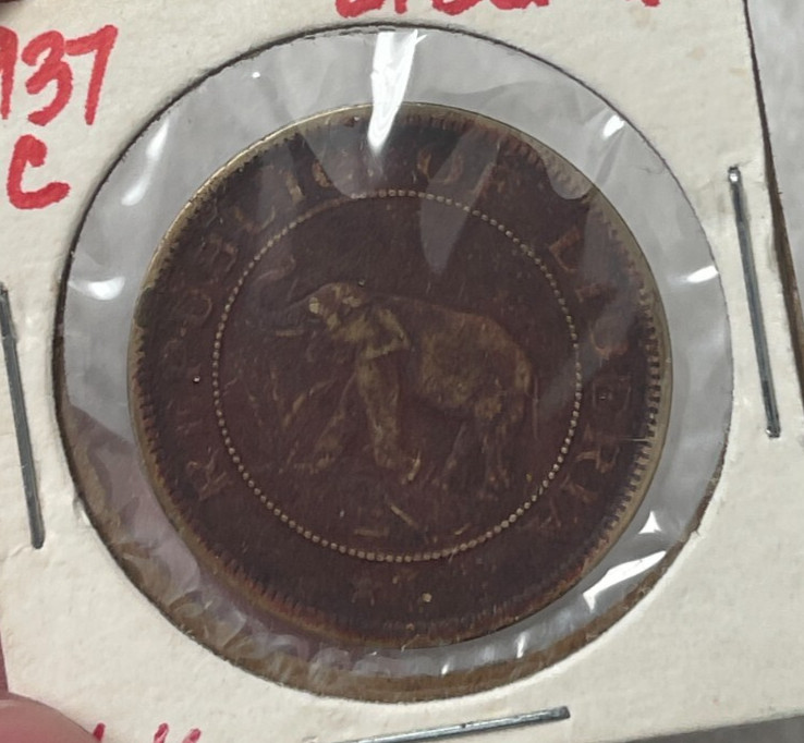 Read more about the article 1937 Liberia 1 One Cent – Environmental Damage L2