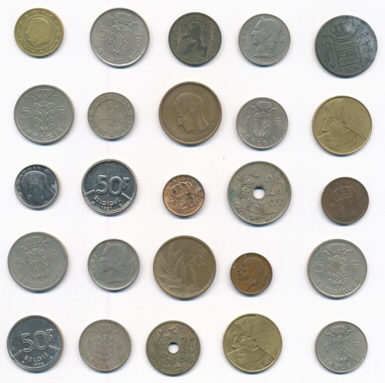 Read more about the article LOT OF 25 ASSORTED BELGIUM COINS