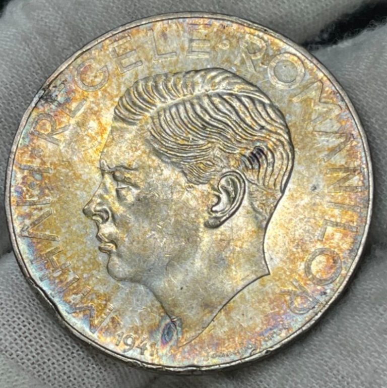 Read more about the article 1941 Romania 500 Lei Silver Coin Colorful Condition High Value