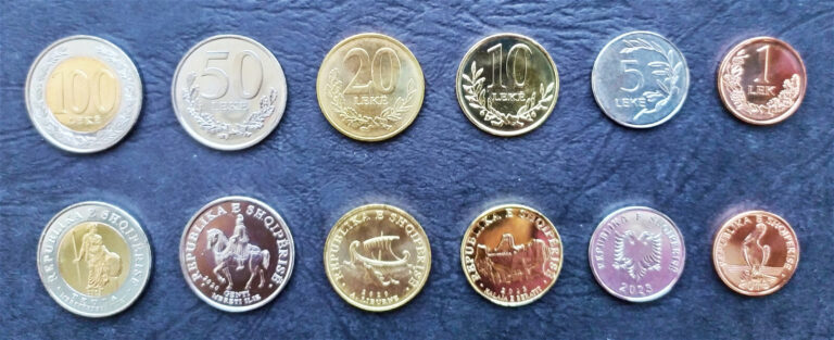 Read more about the article ALBANIA FULL COIN SET 1+5+10+20+50+100 Leke 2013-2023 NEW SPELLING UNC LOT of 6*