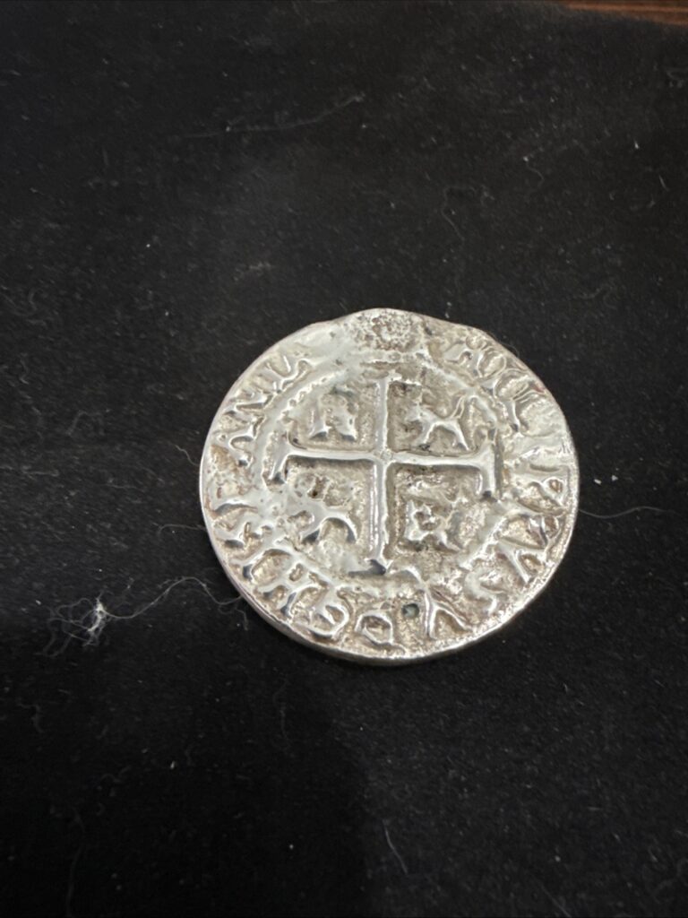 Read more about the article Pirate Coin 1650 Spanish Cob 8 Reales Silver Repro Shipwreck Coin .925 Dubloon
