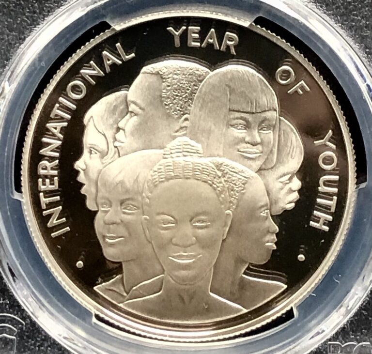 Read more about the article TOP POP JAMAICA 1985 $10 SILVER YEAR OF YOUTH DEEP CAMEO PROOF PCGS PR 69 DCAM