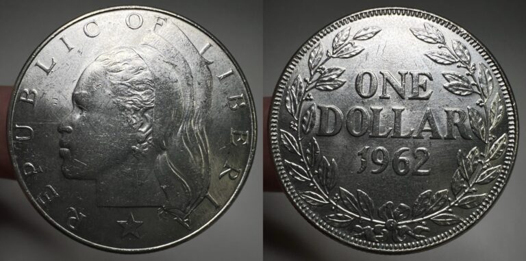Read more about the article 1962 Liberia One Dollar Silver Coin $1