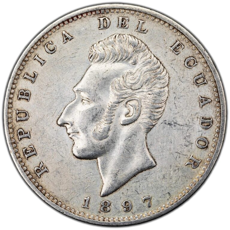 Read more about the article Ecuador 1897 Sucre Silver Coin KM #53 – Cleaned