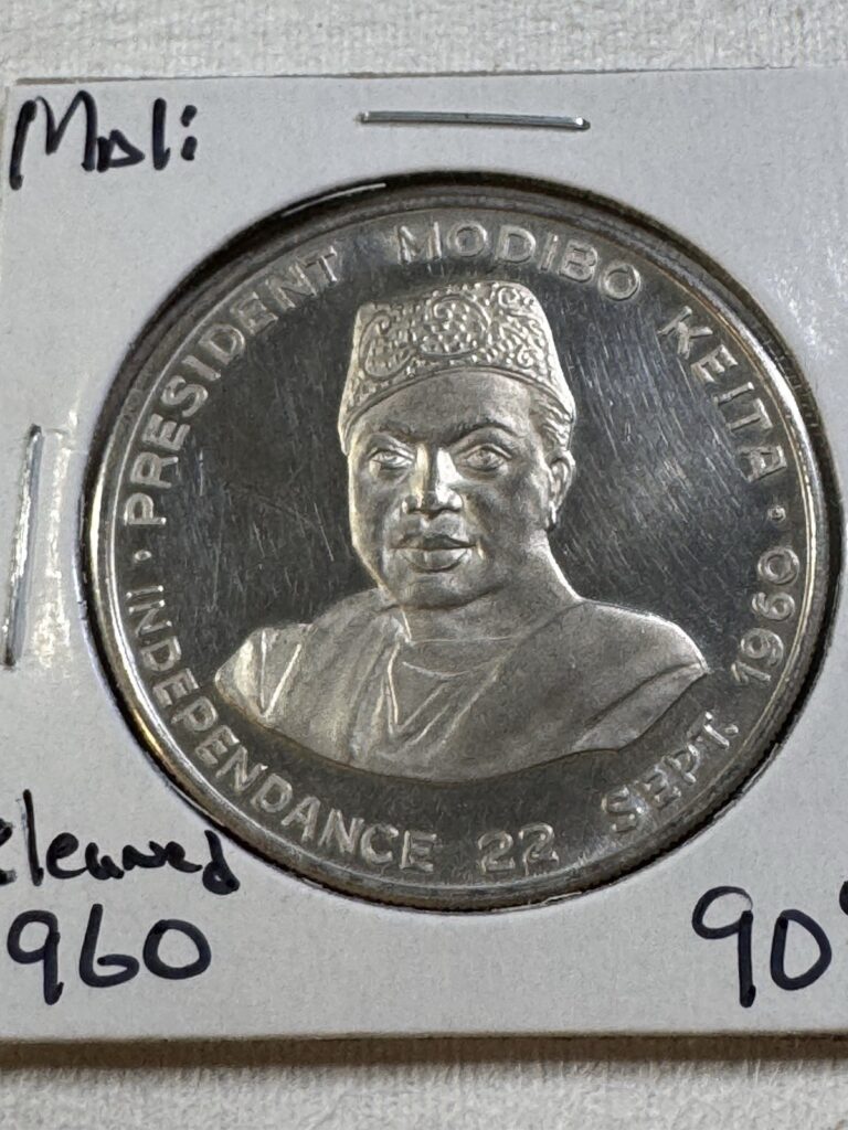 Read more about the article 1960 Mali 10 Francs Silver Proof Coin Cleaned Independence