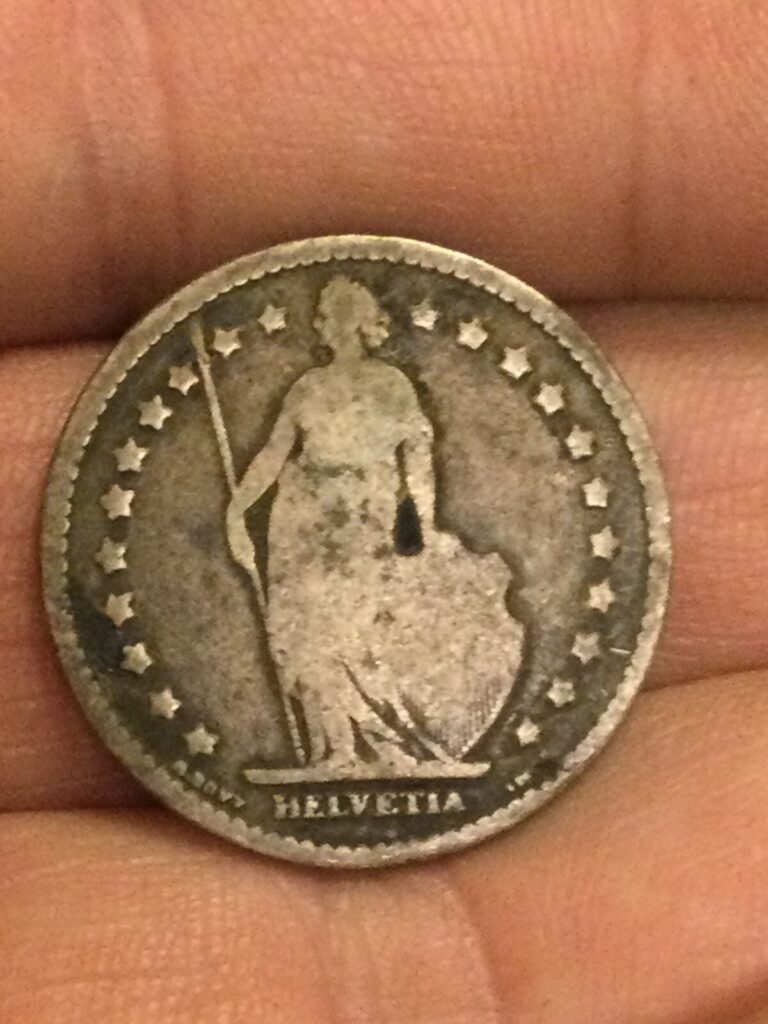 Read more about the article 1886 Switzerland Coin 1 Franc Silver