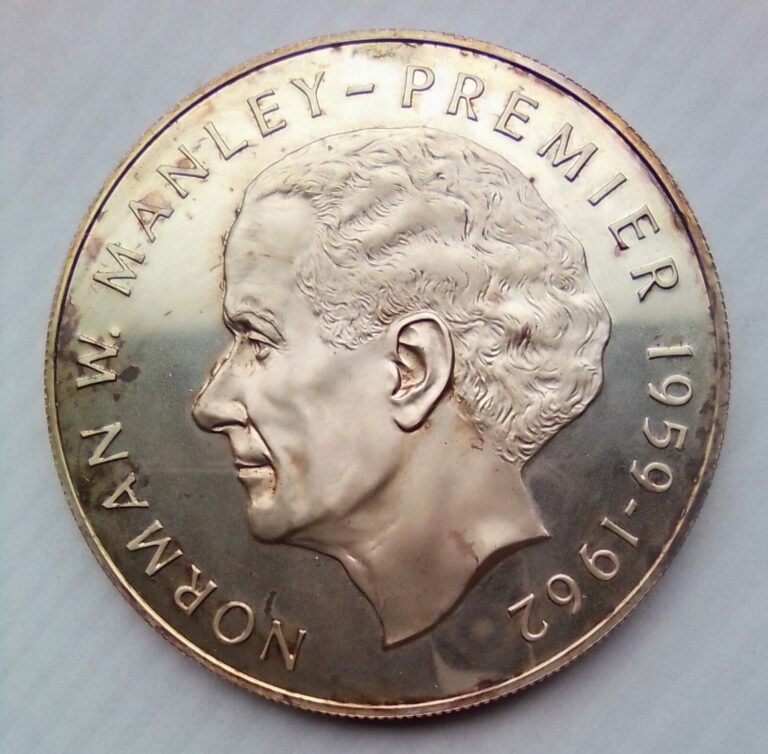 Read more about the article Jamaica 1972 5 Dollars – Very Large Sterling Silver Proof (41.56g on Scale)