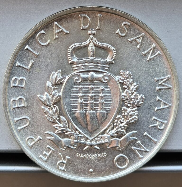 Read more about the article Brilliant Uncirculated San Marino 1987 R 1000 Lire Silver Coin